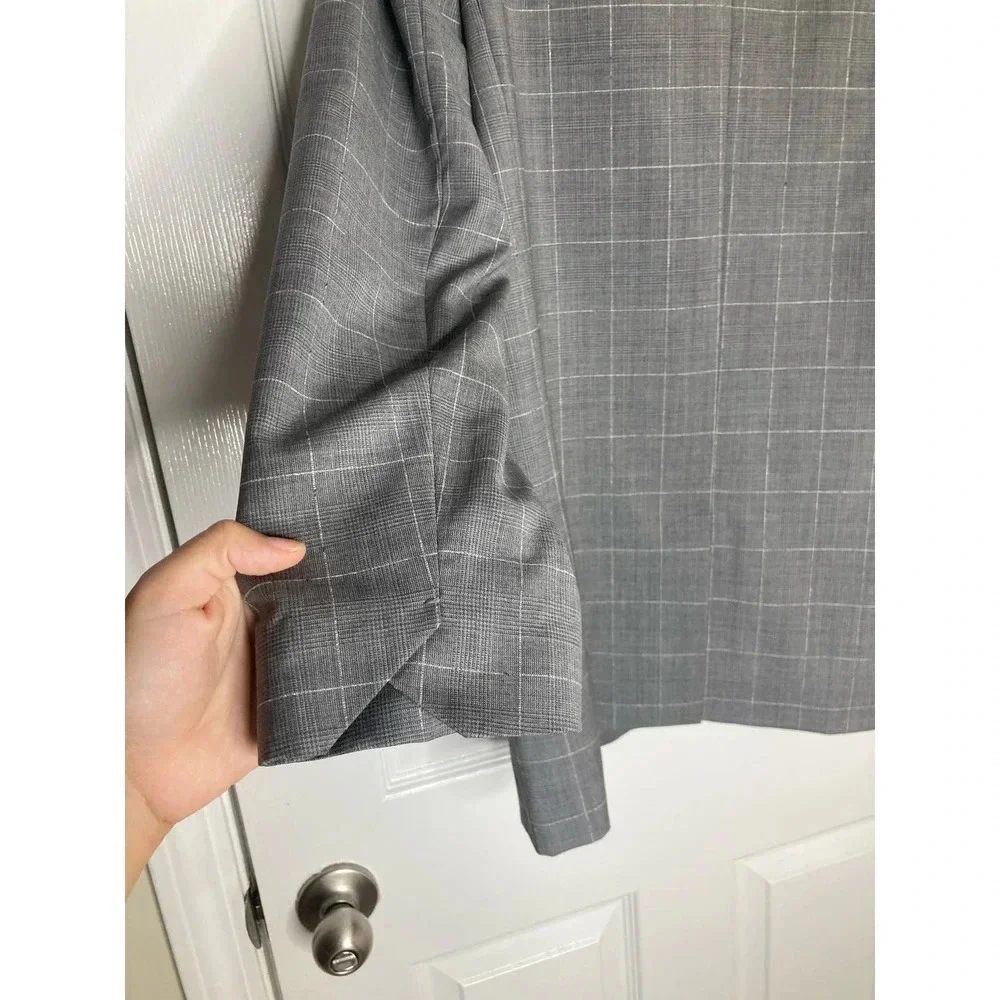Zadig & Voltaire Viva Check virgin wool Blazer sz 10
